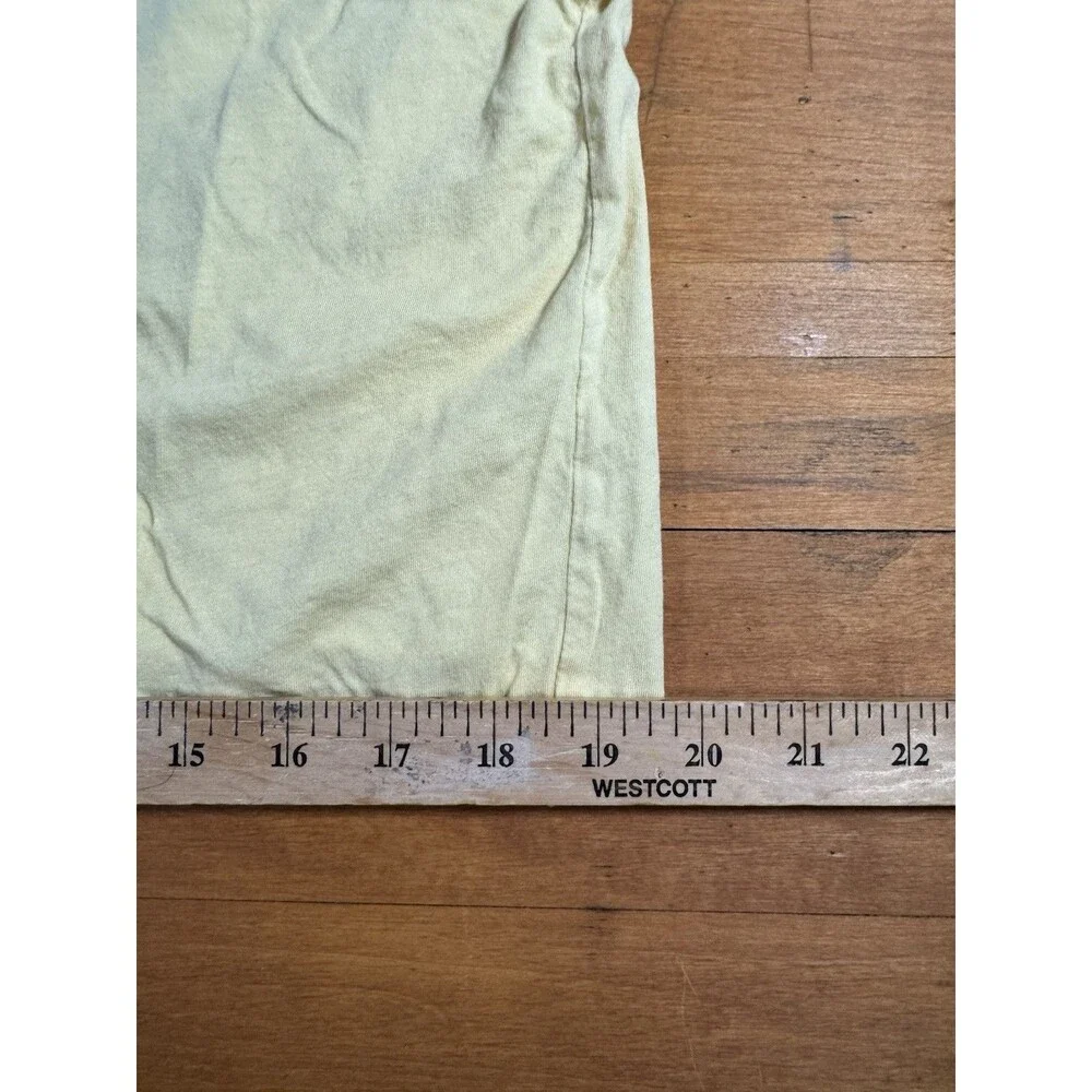 Fairycore Witchy Mystical Crop Tee Yellow Teal Graphic Art Womens Medium - Picture 12 of 13
